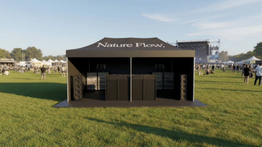 Stoisko Nature Flow — dzień